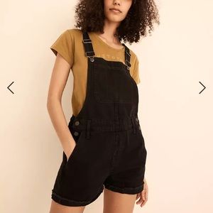 Adirondack Short Overalls in Washed Black, NWT